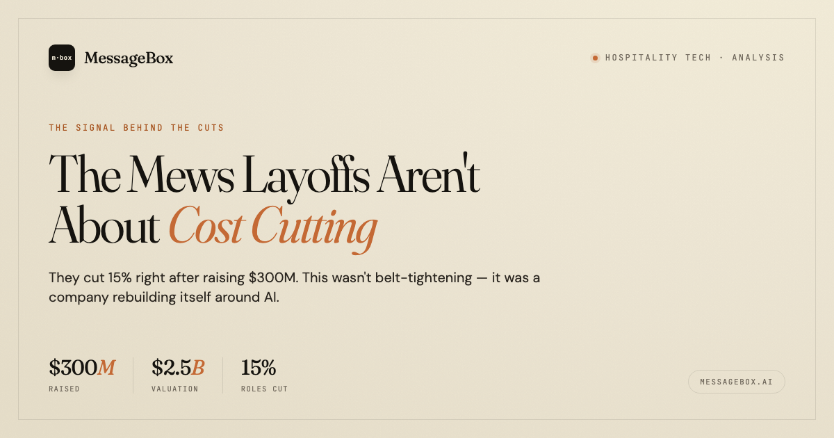 They cut 15% right after raising $300M — a company rebuilding itself around AI · The Floor Note · No. 012